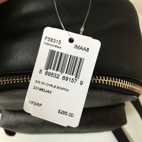 ❤️🌷coach backpack/brown/black/small size - Picture 5 of 8